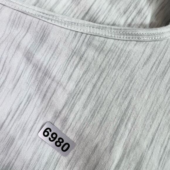 Lululemon Long Sleeve Shirt Womens 8 Gray Keyhole Open Back Pullover - Picture 7 of 7